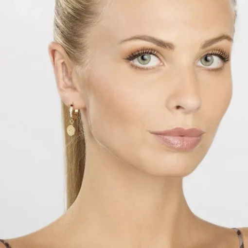Boucles d'Oreilles Femme Pendantes GUESS WANDERLUST métal doré et strass
