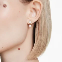 Boucles d'Oreilles Femme Pendantes Transformable Swarovski Imber Doré et Cristaux 5705461