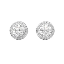 Boucles d'Oreilles Femme Swarovski Una Angelic Métal Argenté et Zircones 5636269