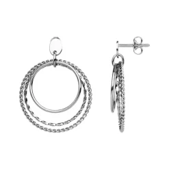 Boucles d'Oreilles Femme SAUNIER TANGO Argent 925/1000