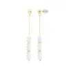 Boucles d'Oreilles Femme SCOOTER Acier Doré Pierre De Lune