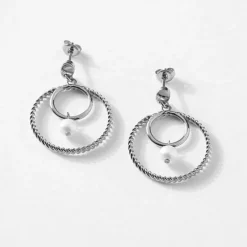 Boucles d'Oreilles Femme SAUNIER LIN Argent 925/1000
