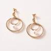 Boucles d'Oreilles Femme SAUNIER LIN Plaqué Or