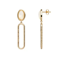 Boucles d'Oreilles Femme SAUNIER AUSSIÈRE Plaqué Or