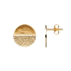 Boucles d'Oreilles Femme SAUNIER HORIZON Plaqué Or