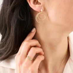 Boucles d'Oreilles Femme SAUNIER TANGO Argent 925/1000