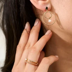 Boucles d'Oreilles Femme SAUNIER LIN Argent 925/1000