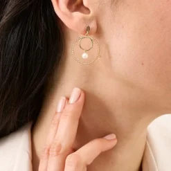 Boucles d'Oreilles Femme SAUNIER LIN Argent 925/1000