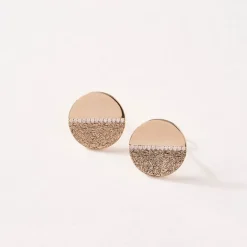 Boucles d'Oreilles Femme SAUNIER HORIZON Plaqué Or