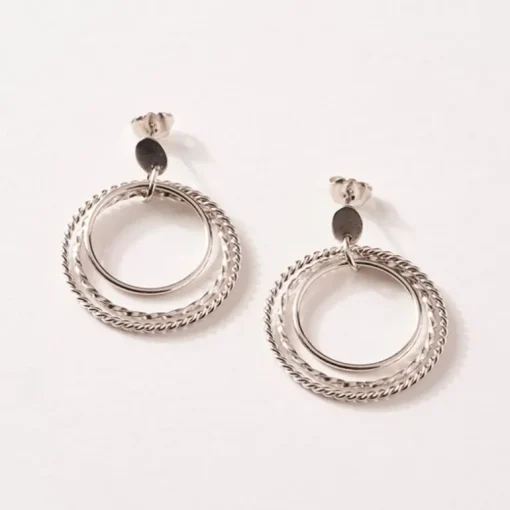 Boucles d'Oreilles Femme SAUNIER TANGO Argent 925/1000