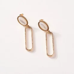 Boucles d'Oreilles Femme SAUNIER AUSSIÈRE Plaqué Or