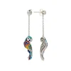 Boucles d'Oreilles Femme UNA STORIA LOVEBIRD PERROQUET Argent 925/1000 Rhodié