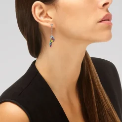 Boucles d'Oreilles Femme UNA STORIA LOVEBIRD PERROQUET Argent 925/1000 Rhodié