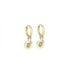 Boucles d'oreilles Femme ZAG ARIEL Acier doré
