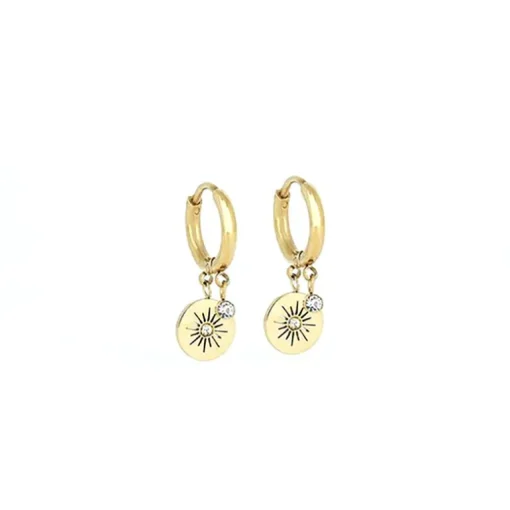 Boucles d'oreilles Femme ZAG ARIEL Acier doré