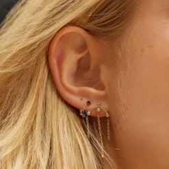 Boucles d'Oreilles Femme ZAG COSETTE Acier Doré