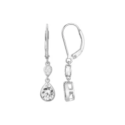 Boucles d'Oreilles Pendantes Femme EDORA ARGENT 925/1000 et Oxydes EDO70400367