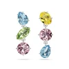 Boucles d'Oreilles Pendantes Femme SWAROVSKI GEMA Métal Rhodié Blanc et Cristaux 5692406