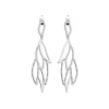 Boucles d'Oreilles Pendantes LES CADETTES PERROQUET PERLE Laiton Argenté