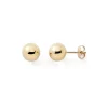 Boucles d'Oreilles Puces Enfant EDORA COLLECTION ESSENTIAL BOULES 5MM Or 375/1000