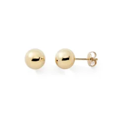 Boucles d'Oreilles Puces Enfant EDORA COLLECTION ESSENTIAL BOULES 5MM Or 375/1000