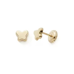 Boucles d'Oreilles Puces Enfant EDORA COLLECTION ESSENTIAL PAPILLON Or 375/1000