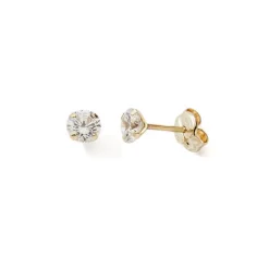 Boucles d'Oreilles Puces Enfant EDORA COLLECTION ESSENTIAL 4 GRIFFES Or 375/1000