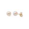 Boucles d'Oreilles Puces Enfant EDORA COLLECTION ESSENTIAL Or 375/1000 Perles de Culture