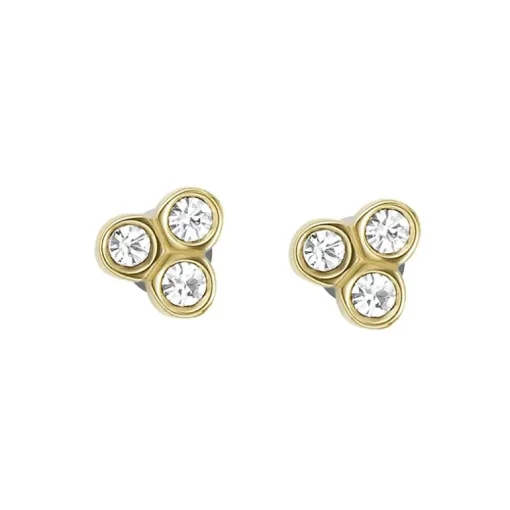 Boucles d'Oreilles Puces Femme FOSSIL SADIE TRIO GLITZ Acier Bicolore