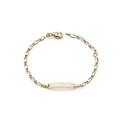 Bracelet Bébé Gourmette Cheval EDORA OR 375/1000 Jaune EDON0252