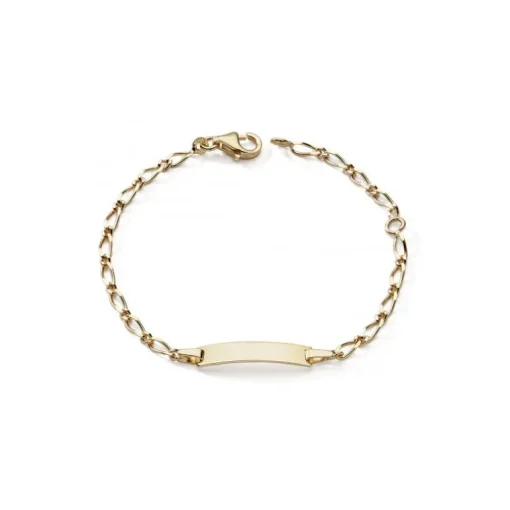 Bracelet Bébé Gourmette Cheval EDORA OR 375/1000 Jaune EDON0252