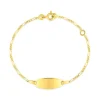 Bracelet Bébé Gourmette EDORA Or 375/1000 Jaune Maille Alternée EDO630010.1-14