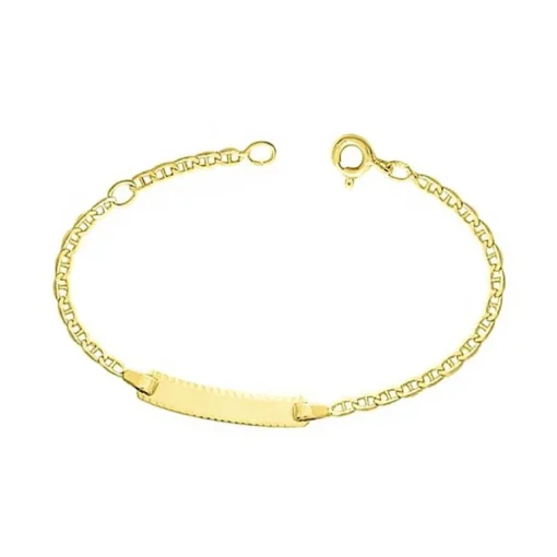 Bracelet Bébé Gourmette EDORA Or 375/1000 Jaune Maille Marine EDO630006-13