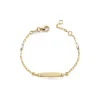 Bracelet Bébé Gourmette EDORA COLLECTION ESSENTIAL OR 750/1000 Jaune Maille Forçat EDO11013
