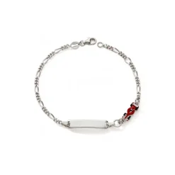 Bracelet Bébé Gourmette EDORA ARGENT 925/1000 Maille Jaseron EDOC2547