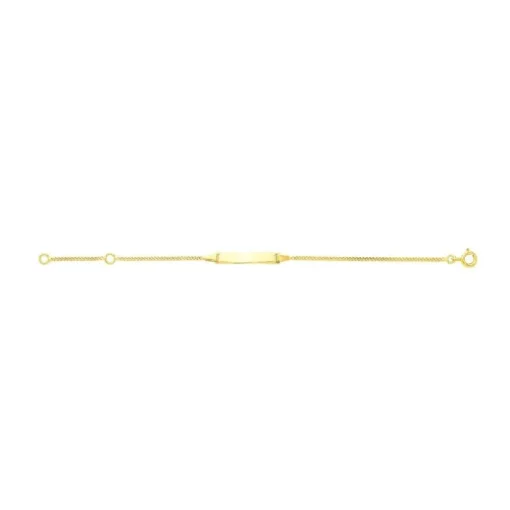 Bracelet Bébé Gourmette EDORA Or 375/1000 Jaune Maille Gourmette EDO630020.2-14