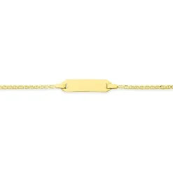 Bracelet Bébé Gourmette EDORA OR 375/1000 Jaune Maille Marine EDO630007-13