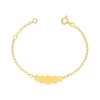 Bracelet Bébé Gourmette Nuage EDORA OR 375/1000 Jaune EDO9KC21BBN-14