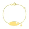 Bracelet Bébé Gourmette Papillon OR 375/1000 Jaune Maille Jaseron EDO9FR35BBD2-14