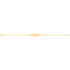Bracelet Bébé Gourmettes EDORA OR 750/1000 Jaune Maille Forçat EDOL228-13
