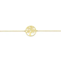 Bracelet Chaîne Femme EDORA ARBRE DE VIE Or 375/1000