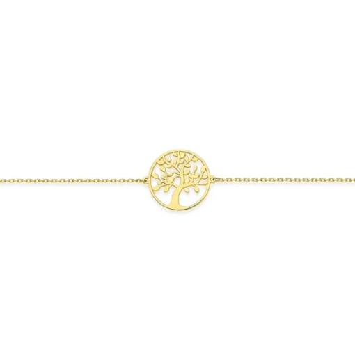 Bracelet Chaîne Femme EDORA ARBRE DE VIE Or 375/1000