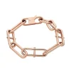 Bracelet Chaîne Femme FOSSIL HERITAGE D-LINK Acier Doré Rose