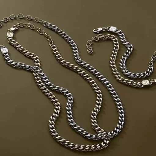 Bracelet Chaîne Homme 16.5CM FOSSIL BOLD CHAINS Acier Doré