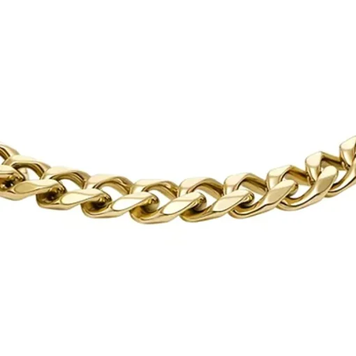 Bracelet Chaîne Homme 16.5CM FOSSIL BOLD CHAINS Acier Doré