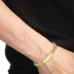 Bracelet Chaîne Homme LACOSTE Acier Doré