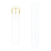 Bracelet Cuir Agneau Lisse TRENDY 18/18mm Blanc Sans couture Doublure Agneau