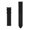 Bracelet Cuir Agneau Lisse TRENDY 18/18mm Noir Sans couture Doublure Agneau