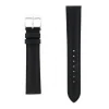 Bracelet Cuir Agneau SCREEN 18/16mm Noir Couture T/T Doublure Vachette nubuck