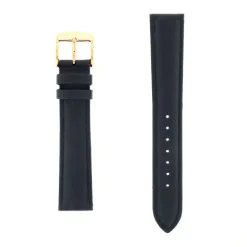 Bracelet Cuir Agneau SCREEN 18/16mm Marine Couture T/T Doublure Vachette nubuck